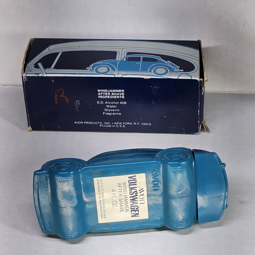 Avon Blue Volkswagen Shaped Bottle. - Picture 7 of 9
